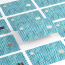 Aqua Basic Watercolor Chevron Pattern - Premium Protective Decal Skin-Kit for the Apple Credit Card