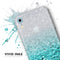 Aqua Blue & Silver Glimmer Fade - Skin-Kit for the Apple iPhone XR, XS MAX, XS/X, 8/8+, 7/7+, 5/5S/SE (All iPhones Available)