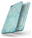 Aqua Damask v2 Watercolor Pattern - Skin-kit for the iPhone 8 or 8 Plus