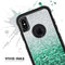 Aqua Green & Silver Glimmer Fade - Skin Kit for the iPhone OtterBox Cases