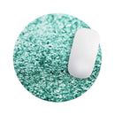 Aqua Green Glimmer// WaterProof Rubber Foam Backed Anti-Slip Mouse Pad for Home Work Office or Gaming Computer Desk