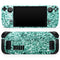 Aqua Green Glimmer // Full Body Skin Decal Wrap Kit for the Steam Deck handheld gaming computer