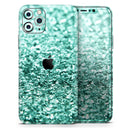 Aqua Green Glimmer  - Protective Skin Wrap & Decal – Compatible with iPhone SE to iPhone 17 Pro Max (All Models)