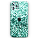 Aqua Green Glimmer  - Protective Skin Wrap & Decal – Compatible with iPhone SE to iPhone 17 Pro Max (All Models)