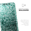 Aqua Green Glimmer  - Protective Skin Wrap & Decal – Compatible with iPhone SE to iPhone 17 Pro Max (All Models)