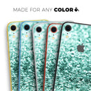 Aqua Green Glimmer - Skin-Kit for the Apple iPhone XR, XS MAX, XS/X, 8/8+, 7/7+, 5/5S/SE (All iPhones Available)