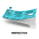 Aqua Sorted Large Watercolor Polka Dots - Premium Protective Decal Skin-Kit for the Apple Credit Card