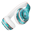 Aqua Sorted Large Watercolor Polka Dots Full-Body Skin Kit for the Beats by Dre Solo 3 Wireless Headphones