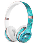 Aqua Sorted Large Watercolor Polka Dots Full-Body Skin Kit for the Beats by Dre Solo 3 Wireless Headphones