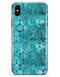 Aqua Sorted Large Watercolor Polka Dots - iPhone X Clipit Case