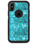Aqua Sorted Large Watercolor Polka Dots - iPhone X OtterBox Case & Skin Kits