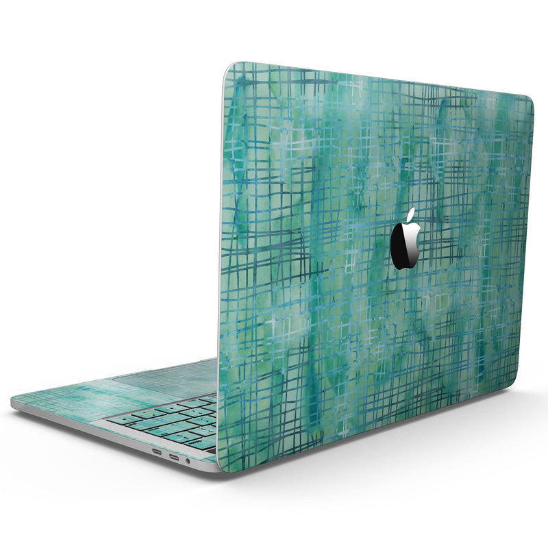 MacBook Pro without Touch Bar Skin Kit - Aqua_Watercolor_Cross_Hatch-MacBook_13_Touch_V7.jpg?