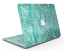 Aqua Watercolor Cross Hatch - MacBook Air Skin Kit