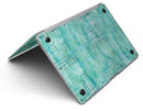 Aqua Watercolor Cross Hatch - MacBook Air Skin Kit