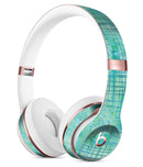Aqua Watercolor Cross Hatch Full-Body Skin Kit for the Beats by Dre Solo 3 Wireless Headphones