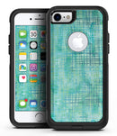 Aqua Watercolor Cross Hatch - iPhone 7 or 8 OtterBox Case & Skin Kits