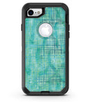 Aqua Watercolor Cross Hatch - iPhone 7 or 8 OtterBox Case & Skin Kits