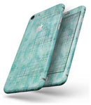 Aqua Watercolor Cross Hatch - Skin-kit for the iPhone 8 or 8 Plus