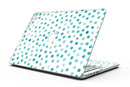 Aqua Watercolor Dots over White - MacBook Pro with Retina Display Full-Coverage Skin Kit