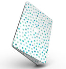 Aqua Watercolor Dots over White - MacBook Pro with Retina Display Full-Coverage Skin Kit