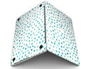 Aqua Watercolor Dots over White - MacBook Pro with Retina Display Full-Coverage Skin Kit