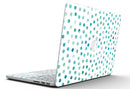 Aqua Watercolor Dots over White - MacBook Pro with Retina Display Full-Coverage Skin Kit