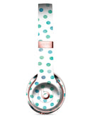 Aqua Watercolor Dots over White Full-Body Skin Kit for the Beats by Dre Solo 3 Wireless Headphones