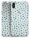 Aqua Watercolor Dots over White - iPhone X Skin-Kit
