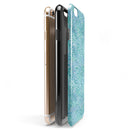 Aqua Watercolor Leopard Pattern iPhone 6/6s or 6/6s Plus 2-Piece Hybrid INK-Fuzed Case