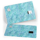 Aqua Watercolor Leopard Pattern - Premium Protective Decal Skin-Kit for the Apple Credit Card