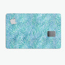 Aqua Watercolor Leopard Pattern - Premium Protective Decal Skin-Kit for the Apple Credit Card