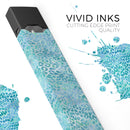Aqua Watercolor Leopard Pattern - Premium Decal Protective Skin-Wrap Sticker compatible with the Juul Labs vaping device