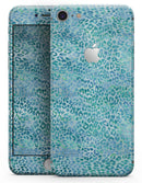 Aqua Watercolor Leopard Pattern - Skin-kit for the iPhone 8 or 8 Plus
