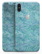 Aqua Watercolor Leopard Pattern - iPhone X Skin-Kit