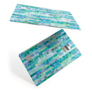 Aqua Watercolor Patchwork - Premium Protective Decal Skin-Kit for the Apple Credit Card