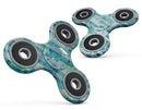 Aqua Watercolor Patchwork Full-Body Fidget Spinner Skin-Kit