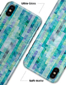 Aqua Watercolor Patchwork - iPhone X Clipit Case