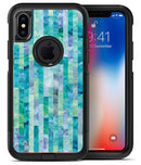 Aqua Watercolor Patchwork - iPhone X OtterBox Case & Skin Kits