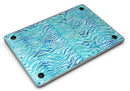 Aqua Watercolor Tiger Pattern - MacBook Air Skin Kit