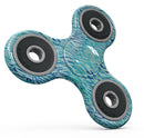 Aqua Watercolor Tiger Pattern Full-Body Fidget Spinner Skin-Kit