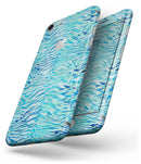 Aqua Watercolor Tiger Pattern - Skin-kit for the iPhone 8 or 8 Plus
