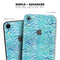 Aqua Watercolor Tiger Pattern - Skin-Kit for the Apple iPhone XR, XS MAX, XS/X, 8/8+, 7/7+, 5/5S/SE (All iPhones Available)