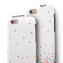 Ascending Multicolor Polka Dots iPhone 6/6s or 6/6s Plus 2-Piece Hybrid INK-Fuzed Case