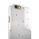 Ascending Multicolor Polka Dots iPhone 6/6s or 6/6s Plus 2-Piece Hybrid INK-Fuzed Case