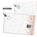 Ascending Multicolor Polka Dots - Premium Protective Decal Skin-Kit for the Apple Credit Card