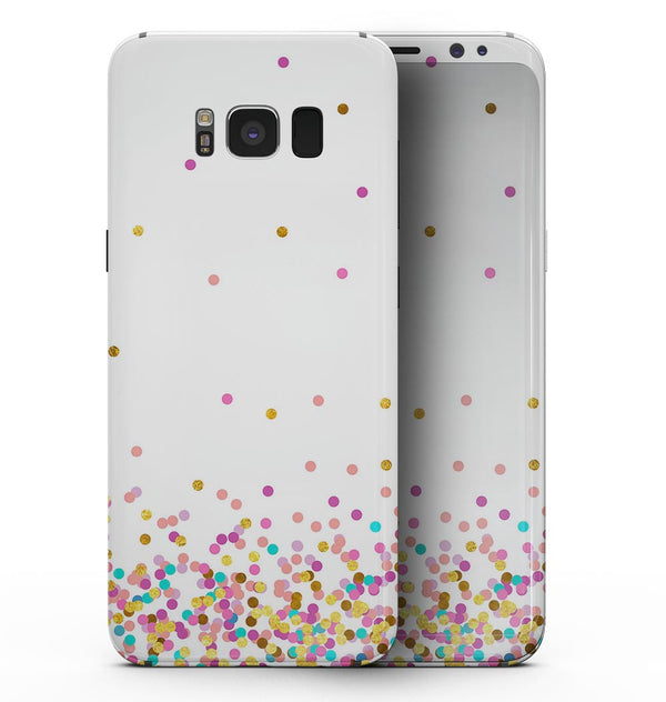 Ascending Multicolor Polka Dots - Samsung Galaxy S8 Full-Body Skin Kit
