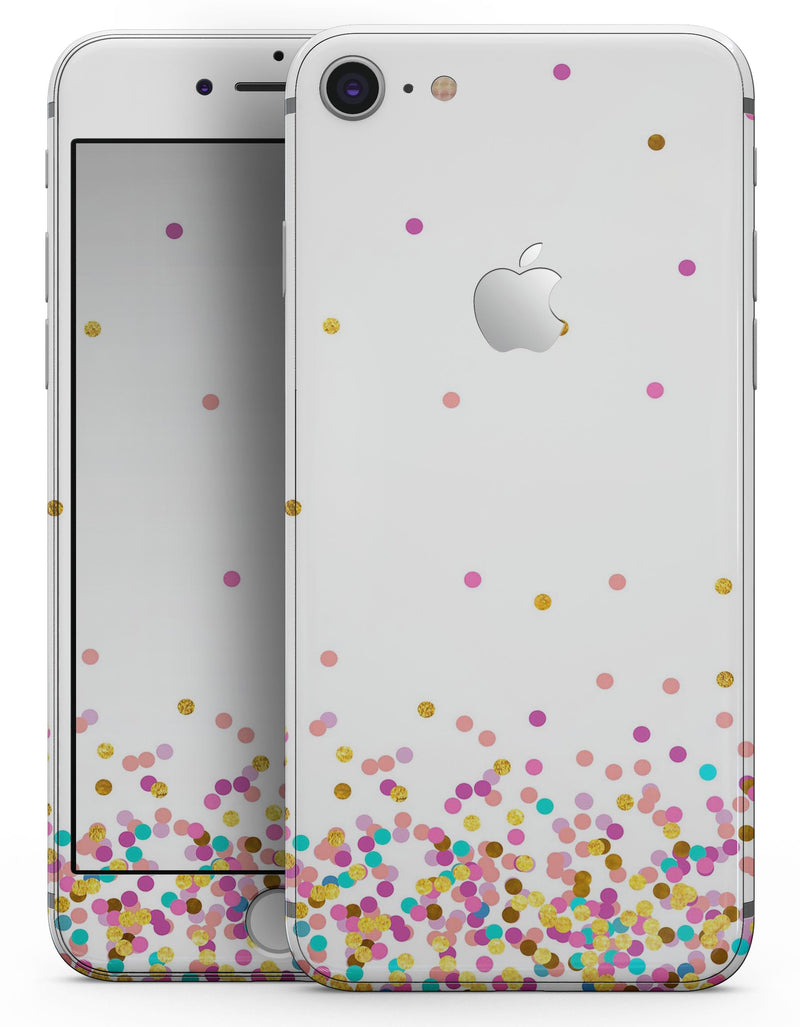 Ascending Multicolor Polka Dots - Skin-kit for the iPhone 8 or 8 Plus