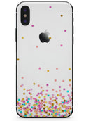 Ascending Multicolor Polka Dots - iPhone X Skin-Kit