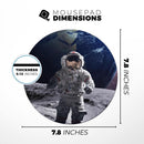 Astronaut V2// WaterProof Rubber Foam Backed Anti-Slip Mouse Pad for Home Work Office or Gaming Computer Desk