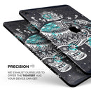 Aztec Elephant Blue Accented Modern Illustration - Full Body Skin Decal for the Apple iPad Pro 12.9", 11", 10.5", 9.7", Air or Mini (All Models Available)